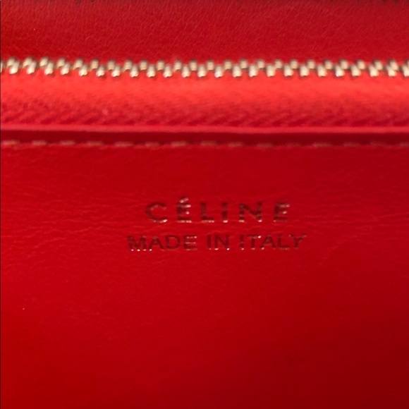 Celine - Large Zipped Wallet - Tan Grained Leather - Picture 6 of 6